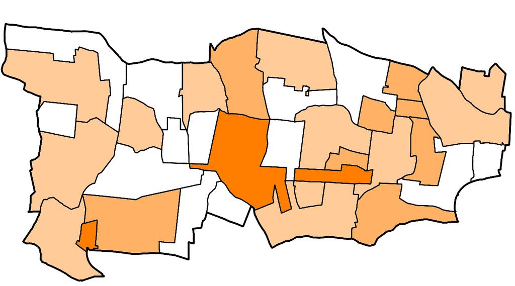 4,1-8,2 0,4-1,5 1,6-4,0 0-0,3 WYKLUCZENIE SPOŁECZNE Rysunek 4 Liczba świadczeń przyznanych ze względu na niepełnosprawność oraz długotrwałą lub ciężką chorobę na 100 mieszkańców.