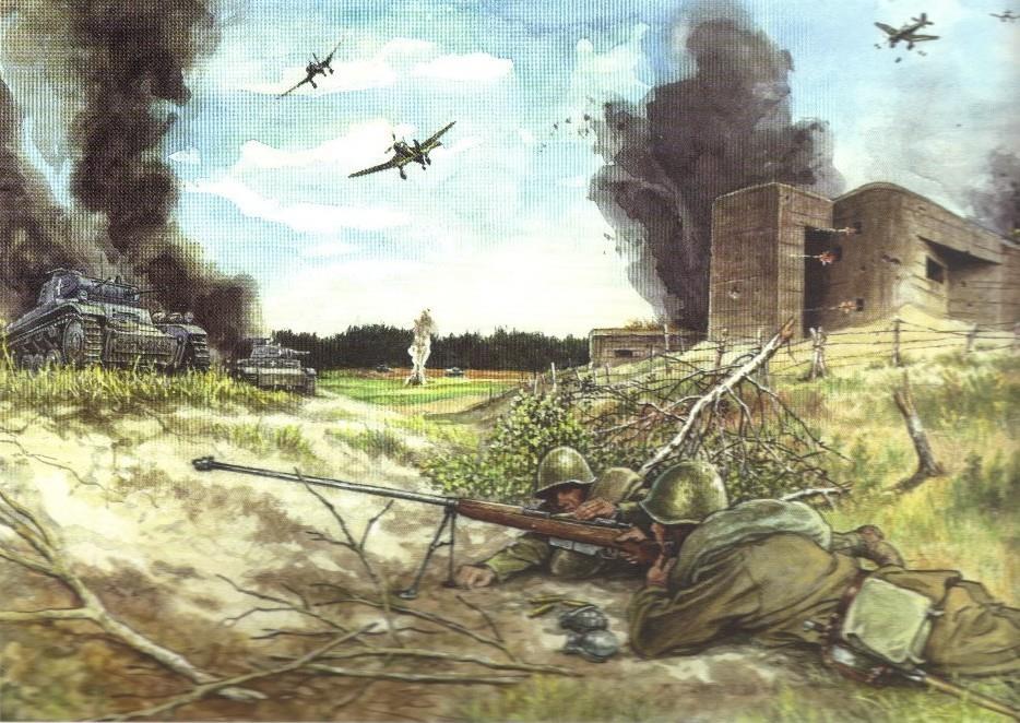 17. Kampania 1939. Atak na pozycje pod Mławą.