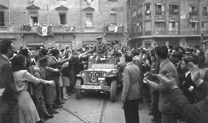 291. Triumfalny wjazd gen. Klemensa Rudnickiego do Bolonii. 21.04.1945 W dniu 2.05.1945 r.