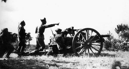 25. Polska artyleria w walce z niemieckimi czołgami. 1939 Natychmiast otworzyli w moim kierunku ogień.