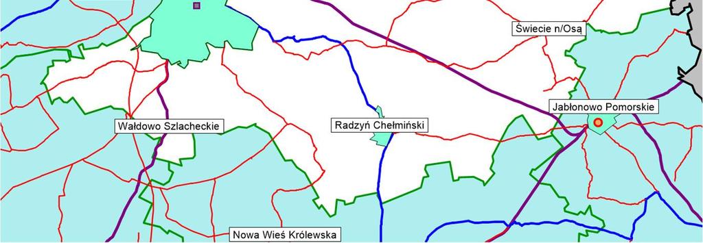 W powiecie grudziądzkim zaplanowano 3 linie w połączeniach kolejowych i 1 linię w połączeniach autobusowych.