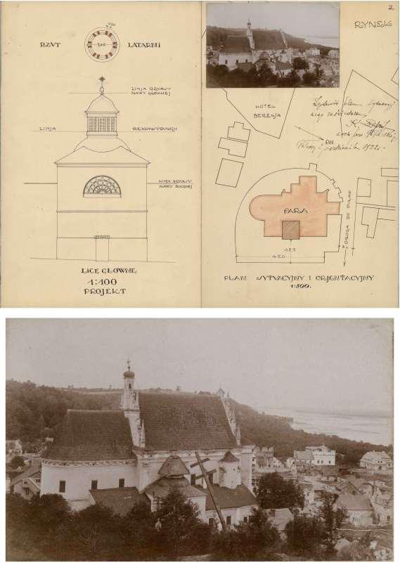 11. Kazimierz Dolny. Kościół farny: Projekt remontu kościoła parafialnego w Kazimierzu nad Wisłą, pow. puławski [1922]. APL. Urząd Wojewódzki Lubelski 1919-1939 Wydz. Kom. Bud., sygn. 1863.