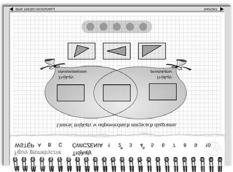 Umieść trójkąty w odpowiednich miejscach diagramu. 2.