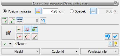 Rozwinie się dodatkowe okno wyboru sposobu doboru typu. Aby program automatycznie dobierał rurociągi wybierz Dobór z wybranych katalogów Rys. 9.