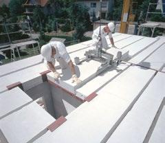 Nośność stropu o rozpiętości 6 m wynosi do 5 N/mm 2. Montaż płyt stropowych Ytong przebiega bardzo szybko, dzięki ograniczeniu do minimum prac związanych z wylewaniem betonu.