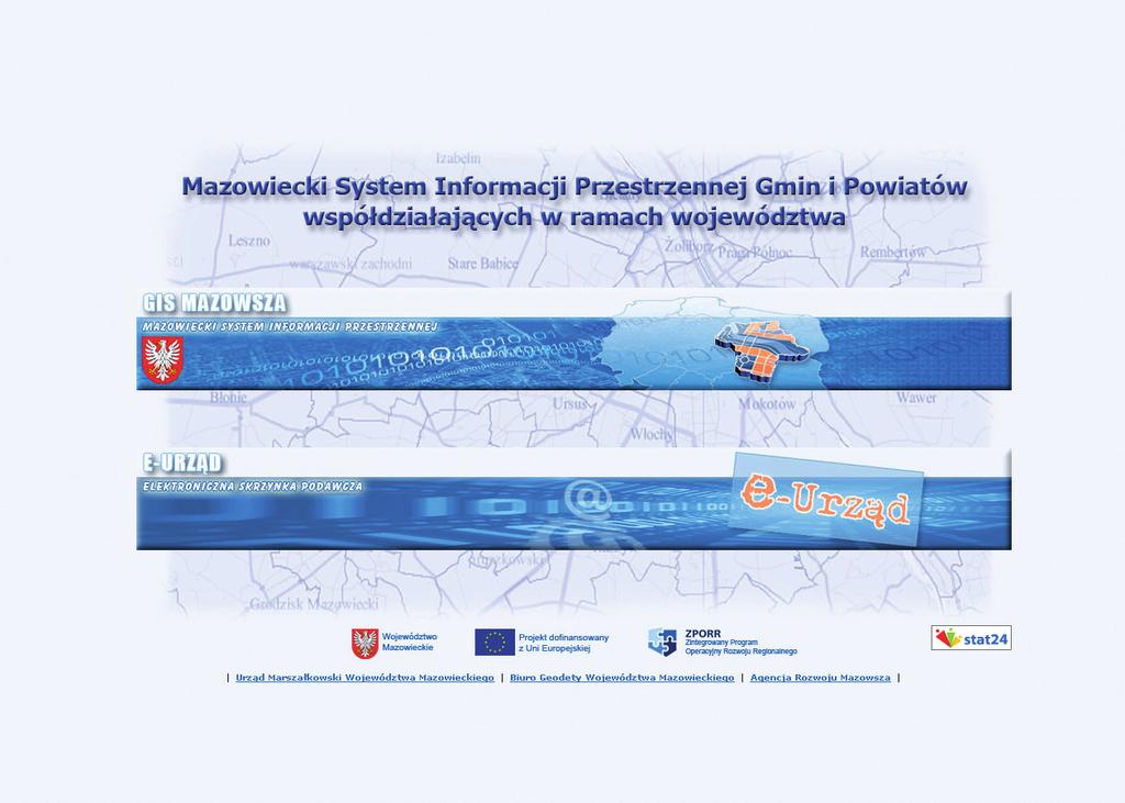 208 MAZOWIECKI SYSTEM INFORMACJI PRZESTRZENNEJ Krzysztof Mączewski, Aneta Staniewska, Paweł Soczewski Rys. 5. Strona startowa serwisu www.wrotamazowsza.