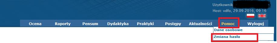 UWAGA: W przypadku wystąpienia błędów podczas logowania, należy udać się do Dziekanatu swojego Wydziału w celu wyjaśnienia i rozwiązania problemów z logowaniem.