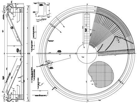 6 d) w projekcie technologicznym została podana wewnętrzna średnica stalowej części zbiornika (D = 17,05 m) różniąca się od średnicy wyspecyfikowanej w projekcie konstrukcyjnym (D = 16,50 m); e)