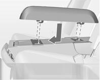 Fotele, elementy bezpieczeństwa 47 Podłokietnik Adapter podłokietnika można zainstalować na oparciu tylnego środkowego