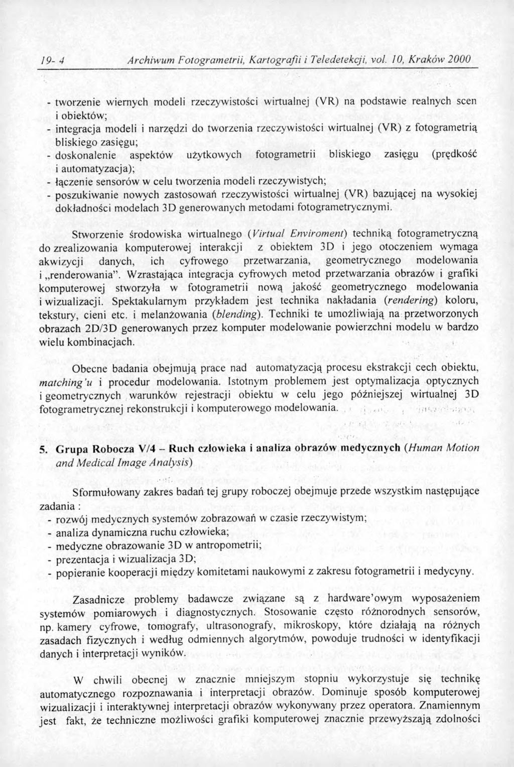 19-4 Archiwum Fotogrametrii, Kartografii i Teledetekcji, vol.