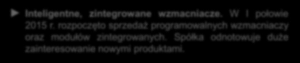 Kluczowe wydarzenia i osiągnięcia Wdrażanie nowych