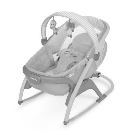 Leżaczek - przeznaczony jest dla dzieci, które nie są w stanie usiąść wyprostowane bez niczyjej pomocy ( do 9 kg). NIGDY nie umieszczaj dziecka powyżej 18 kg w siedzisku.