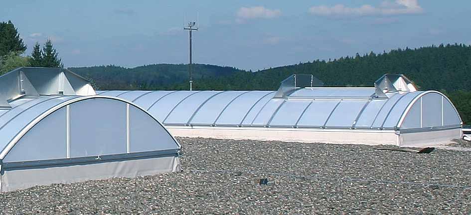 LAMILUX System CI System oddymiający B Funkcja System oddymiający: RWA otwarcie., RWA otwarcie.