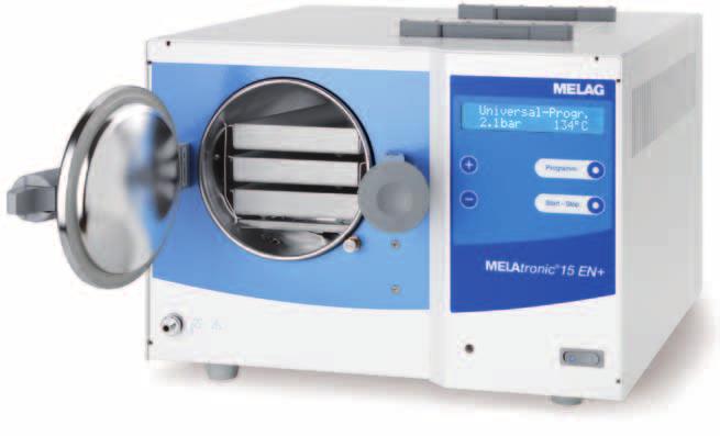 Autoklaw MELAtronic 15 EN+ Z suszeniem dla opakowanych wsadów MELAtronic 15 EN+ jest następcą udanego MELAtronica 15 EN, ale
