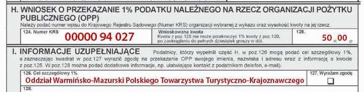 Zapraszamy na nasze strony internetowe: www.szlaki.mazury.pl - Internetowa Baza Szlaków Turystycznych Warmii i Mazur www.gazeta.mazury.pl - Internetowa Gazeta Turystyczna Warmii i Mazur Biuro Oddziału czynne jest w godz.