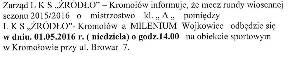 ŚLĄSKI ZWIĄZEK PIŁKI NOŻNEJ PODOKRĘG SOSNOWIEC 41-200 Sosnowiec ul. Rzeżnicza 12 Tel./fax 032 266-58-45 Konto : PKO Sosnowiec nr 19 10202498 0000 8402 0018 4671 www.podokregsosnowiec.