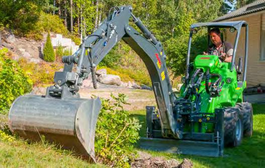 Budownictwo Koparka 260 Koparka 260 to zupełnie nowy model koparki Avant. Zastepuje on wcześniejsze modele 220 i 250.