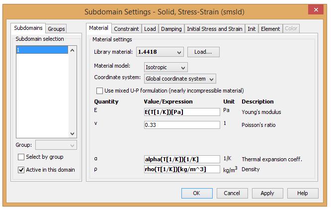 programie COMSOL Multiphysics (ver. 3.4) 2.