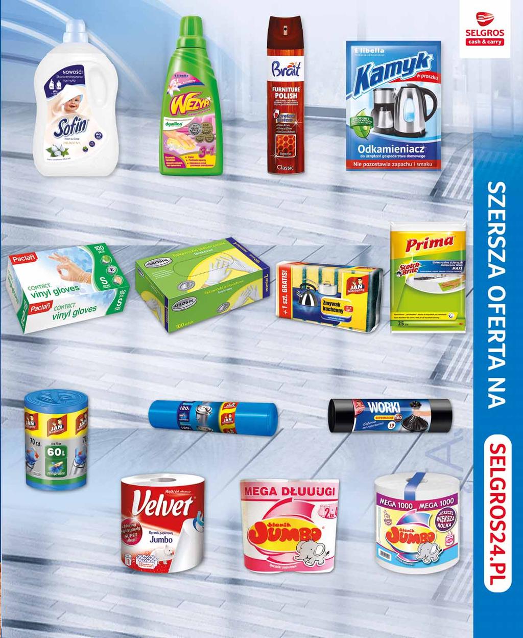 SOFIN PŁYN DO PŁUKANIA 3,3 L sprzedaż po 37380110 6 z VAT 8.60 WEZYR SZAMPON DO CZYSZCZENIA DYWANÓW 450 ML dwa rodzaje sprzedaż po 19225853 3 65 z VAT 4.
