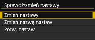 Zmiana ustawień serwera FTP 6 7 Wybierz pozycję [Zmień nastawy]. Wybierz pozycję [Serwer FTP]. Pojawi się ekran zmiany ustawień serwera FTP.