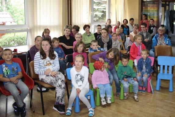 Michalina Gawlik - emerytowana nauczycielka miejscowej szkoły, natomiast w Bibliotece w Nowym Rybiu odbył się spektakl