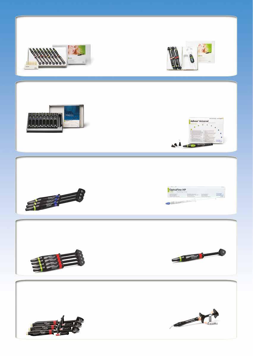 adhezyjnego cementowania uzupełnień wykonanych na podbudowach ze stopów metali i cyrkonu (licowanych materiałami ceramicznymi), a także uzupełnień całoceramicznych i kompozytowych.