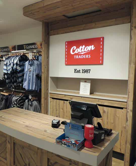 /Kluczowe fakty CAPS wyposażył łącznie 11 sklepów Cotton Traders w Wielkiej Brytanii Nasza współpraca trwa od 2014 roku /O Kliencie Cotton Traders jest