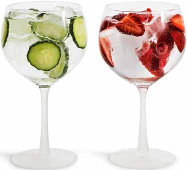 ALL WRAPPED UP Club kieliszek Gin, 2-pak Szkło. Ten kieliszek o dużej pojemności, będzie idealny dla miłośników ginu. Wykonany z ręcznie dmuchanego szła, z piaskowaną nóżką dla ekskluzywnego efektu.