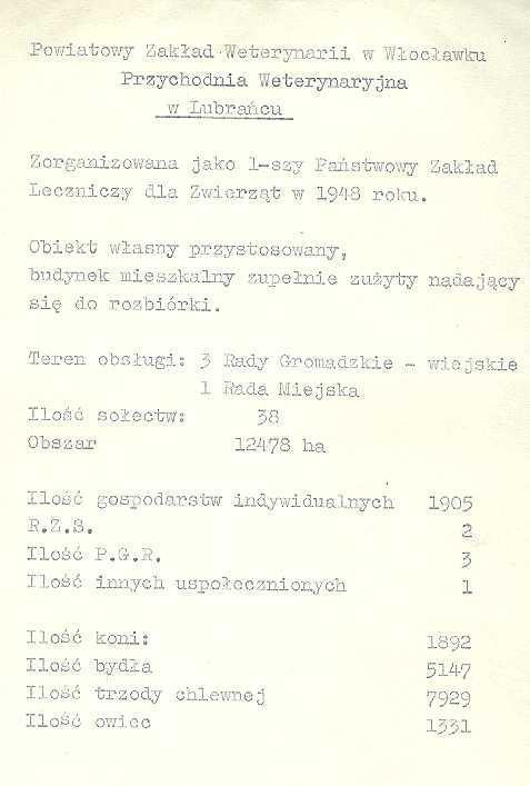 Imię i nazwisko Czas pracy Skąd przyszedł Dokąd poszedł Uwagi Kierownicy Tadeusz Fabianowski 01.01.1949- Wolna praktyka emerytura 29.12. 1972 w Lubrańcu Wiesław Budinrf 01.04.1972-31.08.