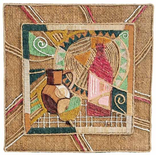 MARIJA BOBJAK UKRAINA/ UKRAINE Oczekiwanie święta 30 x 30 cm, technika własna, 2016 Urodziła się w 1949 r. Ukończyła Lwowski Państwowy Instytut Sztuki Dekoracyjnej i Stosowanej im.