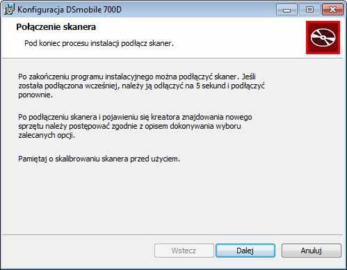 Obsługa w systemie Windows e Wyświetlony zostanie następujący ekran. Kliknij przycisk Zainstaluj. 1 f Po zainstalowaniu sterownika wyświetlony zostanie następujący ekran. Kliknij przycisk Dalej.