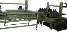 ) [mm]: od 3210x2550 do 3300x6100 Szybkość rozkroju automatycznego [m/min]: do 120 Cechy szczególne: kompletne linie do rozkroju szkła Jumbo z załadunkiem automatycznym i cięciem szkła