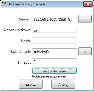 20 Należy wybrać prawidłową bazę danych i potwierdzić przyciskiem Wybierz.