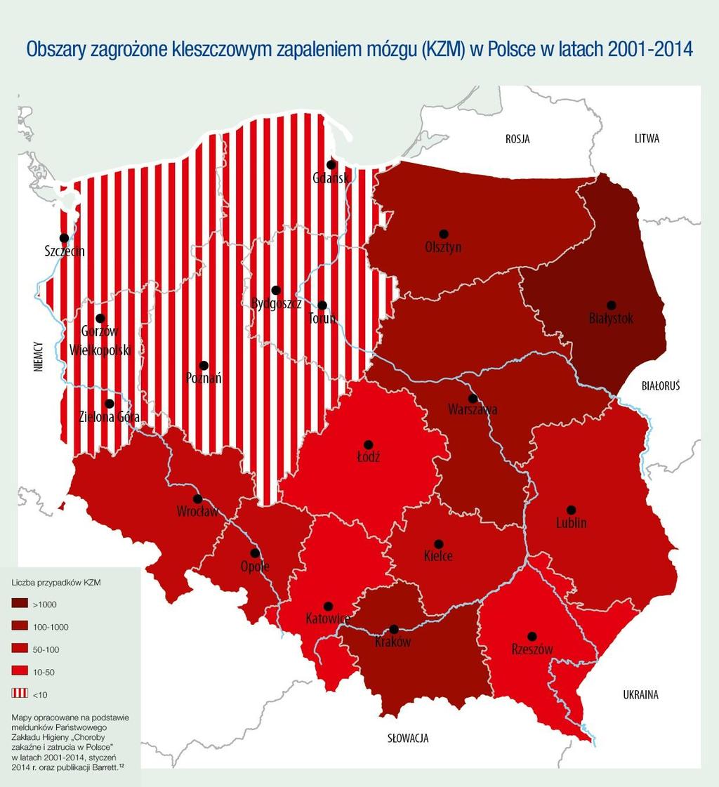 Kleszcze są najbardziej aktywne w maju i czerwcu (do początku lipca), a następnie we wrześniu.