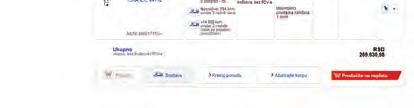 DUGME PRODAVNICA REGISTRACIJA Po završetku projektovanja, pretpostavljamo da će Vam biti