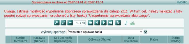 Wprowadzanie sprawozdań Wprowadzanie sprawozdań W tej aplikacji mamy możliwość zarejestrowania danych sprawozdania, przesłania sprawozdania do WCZP lub CSIOZ w zależności od formularza oraz wykonania