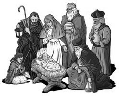 Fourth Sunday of Advent Page Three In holy joy Let us give praise to God Let us surrender our life to Him Because of His love. God today has become man, So let us give thanks to Him!