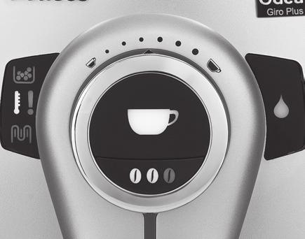 Uregulować ilość kawy w filiżance obracając pokrętło.