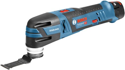 Lampa akumulatorowa GLI 12V-300/18V-300* Bezpieczeństwo pracy dzięki wydajnemu światłu Jasne światło dzięki 6 diodom LED Elastyczna w użyciu: