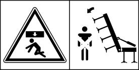 Zachowaj szczególną ostrożność podczas wymijania i wyprzedzania oraz na zakrętach (urządzenie sztywno połączone z ciągnikiem)!