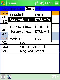 dodano nowy status użytkownika 3-podleśniczy nadawany wyłącznie przez administratora systemu, użytkownik ze statusem 1-administrator