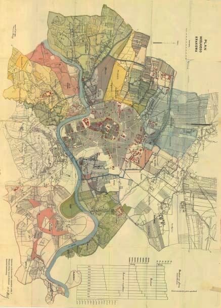 Przełomem w rozwoju przestrzennym stało się utworzenie w latach 1912-1915 Wielkiego Krakowa - efekt zasadniczej rozbudowy terytorium miasta