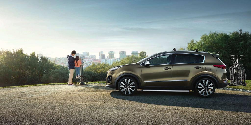 Nowe miejsca. Nowe perspektywy Jeżeli poszukujesz inspiracji i lepszych widoków na przyszłość, wybierz nową Kia Sportage.
