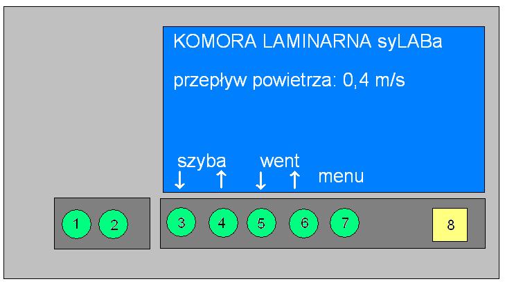 Obsługa menu sterowanie elektroniczne Obsługę loży może ułatwiać elektroniczny sterownik z menu w języku polskim. Ekran główny menu przedstawia poniższy rysunek.