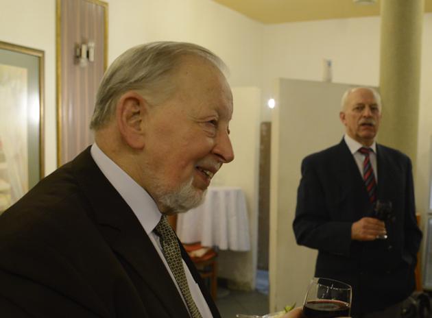 Józef K. Kurowski, 2015 (fot. M. Tomczyk). Fig. 14. Anniversary of the 80th birthday of Professor Janusz Hereźniak; on the right: Professor Józef K.