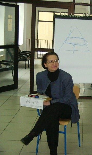 Dr Beata Groblewska-Bogusz - absolwentka Uniwersytetu Łódzkiego.