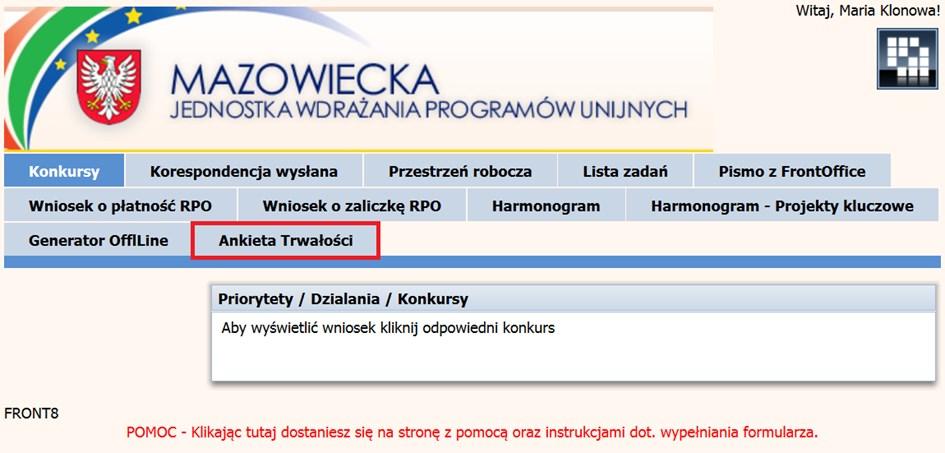 aplikacyjny oraz o płatność. Należy zalogować się do systemu na sezam.mazowia.eu. Rys. 1.