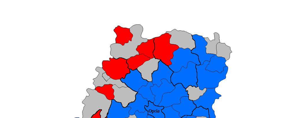 Mapa nr 3 WSKAŹNIK ZAGROśENIA UBÓSTWEM WG gmin Stan na 1999 rok Wilków Byczyna Namysłów Namysłów Domaszowice Świerczów Pokój Lubsza m. Brzeg Popielów g.