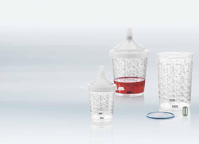 SATA RPS Oryginalny Pewny system zbiorników do wielokrotnego napełniania dla profesjonalistów: Po prostu bezwzględnie perfekcyjny SATA RPS (Rapid Preparation System) jest systemem zbiorników