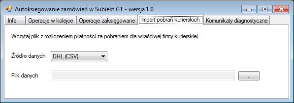 Ograniczenia i uwagi Program Subiekt GT nie odświeża automatycznie widoku listy zamówień. Zmiany dokonywane przez plugin widoczne są dopiero po naciśnięciu przycisku Odśwież listę (Ctrl-R).